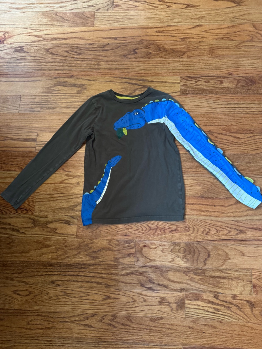 Mini Boden Dinosaur Long Sleeve Top - size 11-12